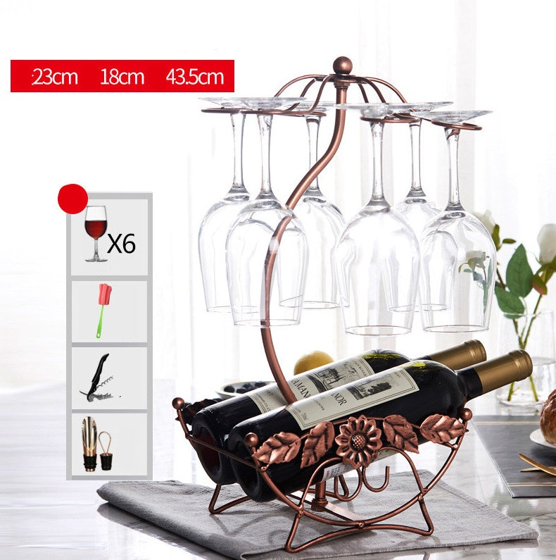 European wine rack decoration creative wine bottle