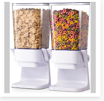 Countertop Cereal Dispenser Indispensable Dry Food Dispenser Countertop Cereal Container For Candy Dispenser Large Capacity Food Kitchen Gadgets