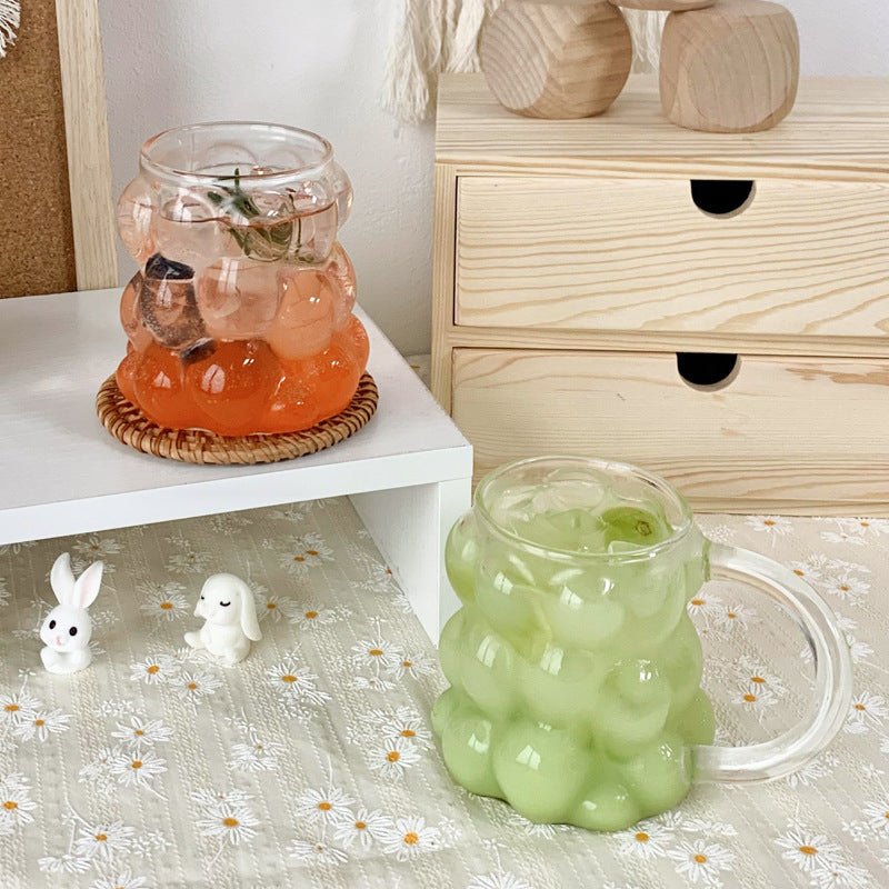 Home Juice Drinks With Handle Glass